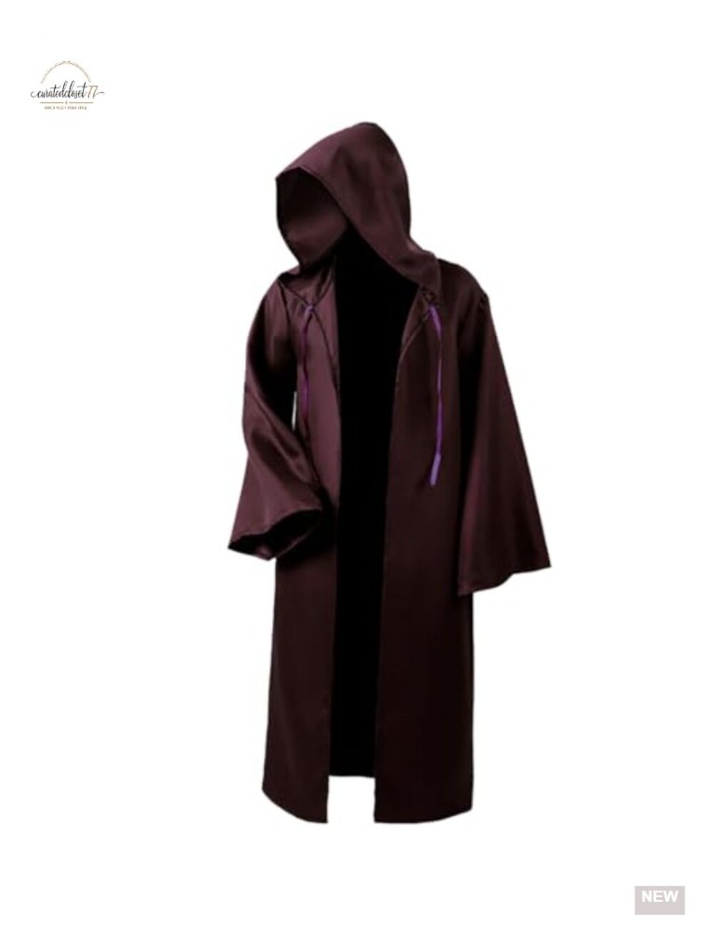 Men Hooded Tunic Robe Cosplay Costume Halloween Cloak